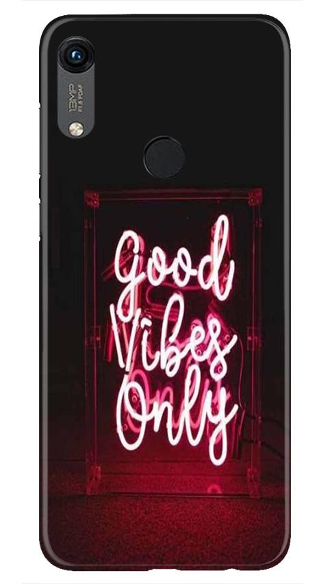 Good Vibes Only Mobile Back Case for Honor 8A (Design - 354)