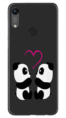 Panda Love Mobile Back Case for Honor 8A (Design - 398)