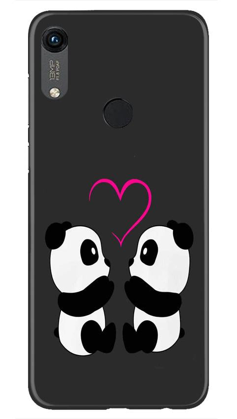 Panda Love Mobile Back Case for Honor 8A (Design - 398)