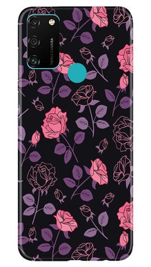 Rose Pattern Mobile Back Case for Honor 9A (Design - 2)