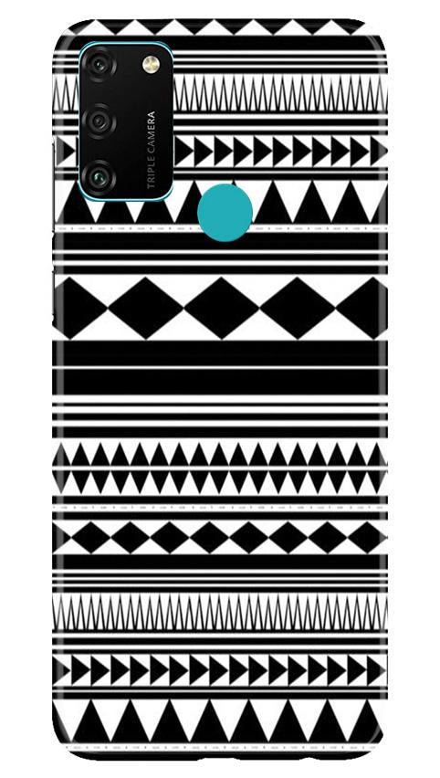 Black white Pattern Case for Honor 9A