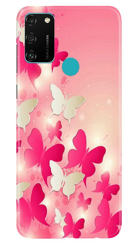 White Pick Butterflies Case for Honor 9A