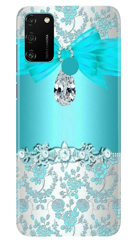 Shinny Blue Background Case for Honor 9A