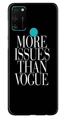 More Issues than Vague Mobile Back Case for Honor 9A (Design - 74)