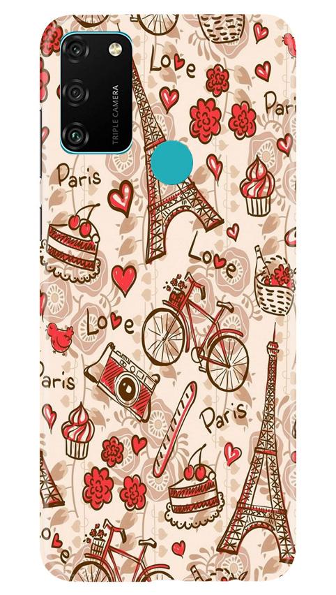 Love Paris Case for Honor 9A  (Design - 103)