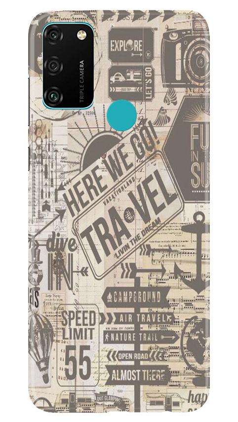 Travel Case for Honor 9A  (Design - 104)