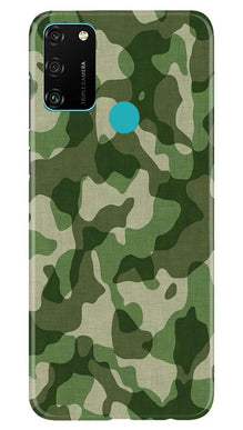 Army Camouflage Mobile Back Case for Honor 9A  (Design - 106)