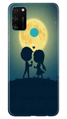 Love Couple Mobile Back Case for Honor 9A  (Design - 109)