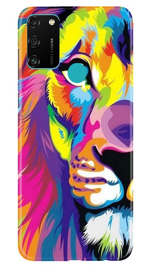 Colorful Lion Case for Honor 9A(Design - 110)