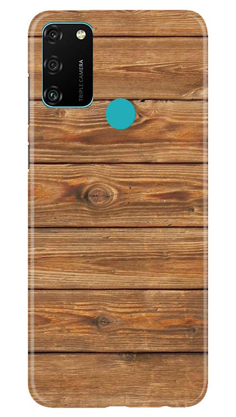 Wooden Look Case for Honor 9A  (Design - 113)