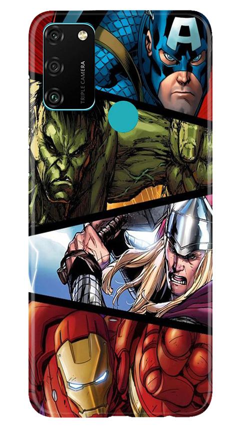 Avengers Superhero Case for Honor 9A  (Design - 124)