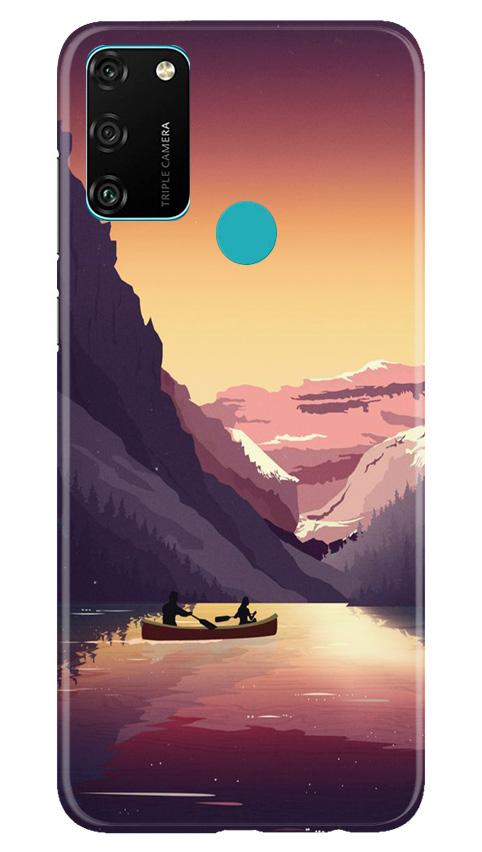 Mountains Boat Case for Honor 9A (Design - 181)