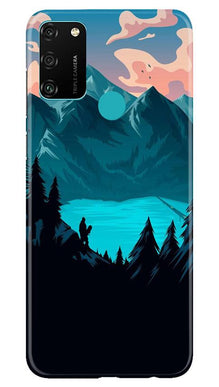 Mountains Mobile Back Case for Honor 9A (Design - 186)