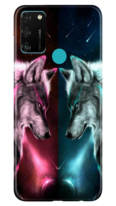 Wolf fight Case for Honor 9A (Design No. 221)