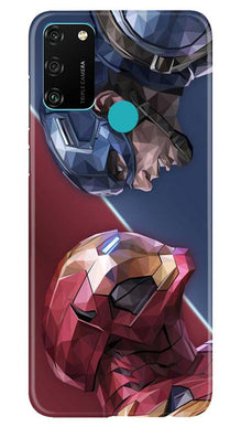 Ironman Captain America Mobile Back Case for Honor 9A (Design - 245)