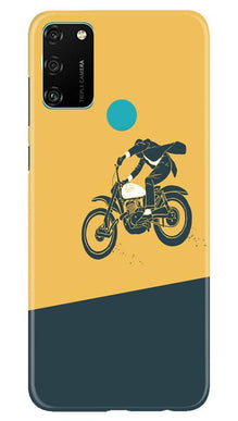 Bike Lovers Mobile Back Case for Honor 9A (Design - 256)