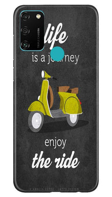 Life is a Journey Mobile Back Case for Honor 9A (Design - 261)