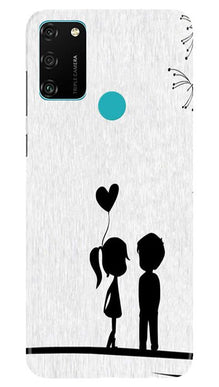 Cute Kid Couple Mobile Back Case for Honor 9A (Design - 283)