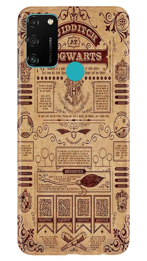 Hogwarts Mobile Back Case for Honor 9A (Design - 304)