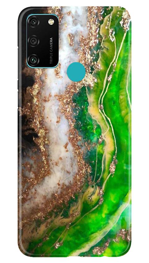 Marble Texture Mobile Back Case for Honor 9A (Design - 307)
