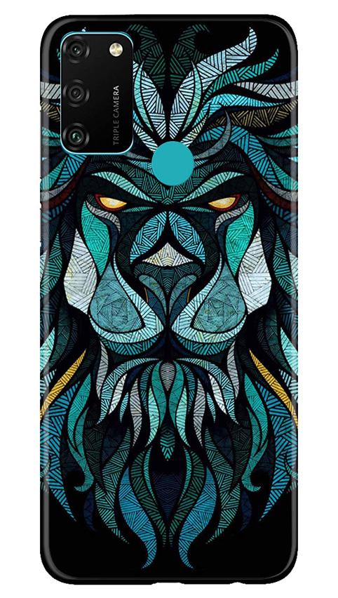 Lion Mobile Back Case for Honor 9A (Design - 314)