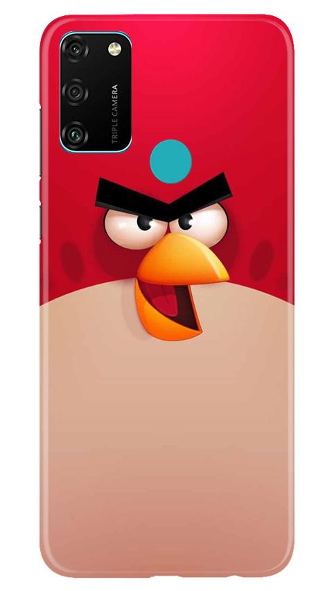 Angry Bird Red Mobile Back Case for Honor 9A (Design - 325)