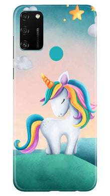 Unicorn Mobile Back Case for Honor 9A (Design - 366)