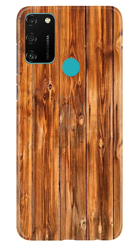 Wooden Texture Mobile Back Case for Honor 9A (Design - 376)