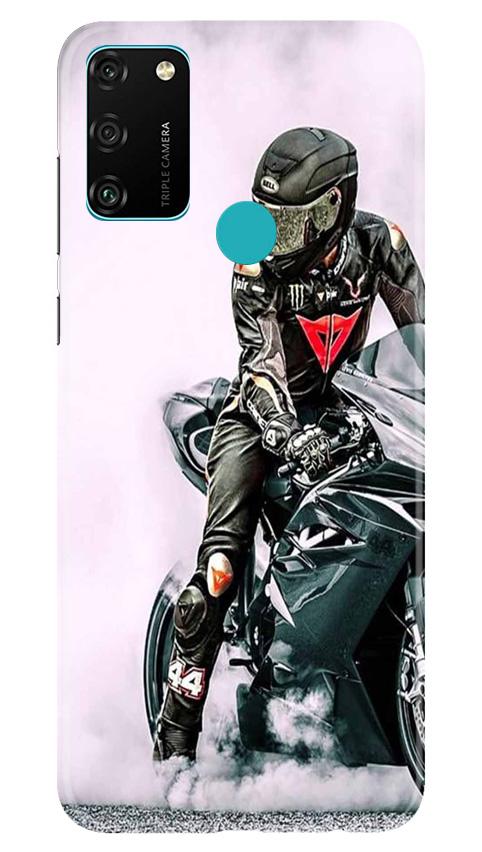 Biker Mobile Back Case for Honor 9A (Design - 383)
