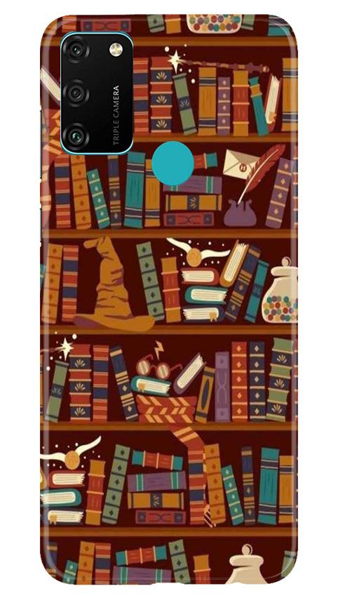 Book Shelf Mobile Back Case for Honor 9A (Design - 390)