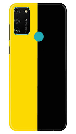 Black Yellow Pattern Mobile Back Case for Honor 9A (Design - 397)