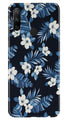 White flowers Blue Background2 Case for Honor 9x