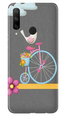 Sparron with cycle Mobile Back Case for Honor 9x (Design - 34)