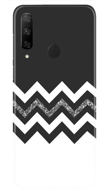 Black white Pattern2Mobile Back Case for Honor 9x (Design - 83)