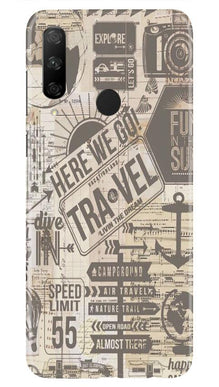 Travel Mobile Back Case for Honor 9x  (Design - 104)