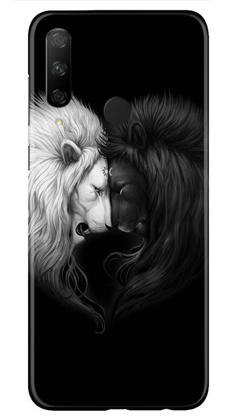 Dark White Lion Case for Honor 9x  (Design - 140)