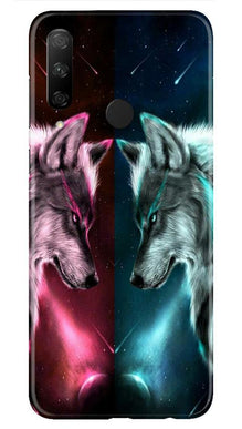 Wolf fight Mobile Back Case for Honor 9x (Design - 221)