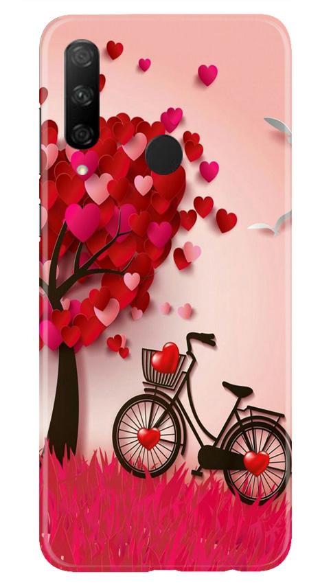 Red Heart Cycle Case for Honor 9x (Design No. 222)