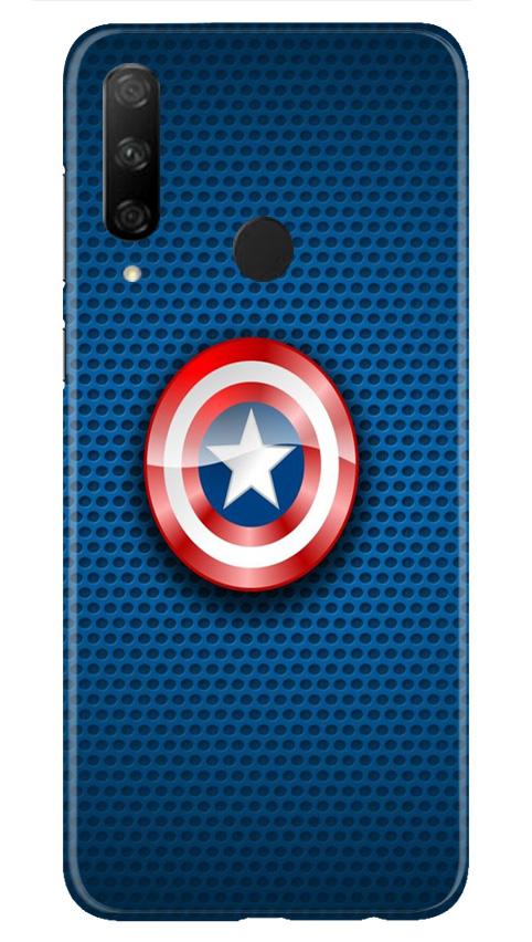 Captain America Shield Case for Honor 9x (Design No. 253)