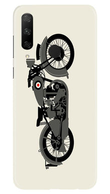 MotorCycle Mobile Back Case for Honor 9x (Design - 259)