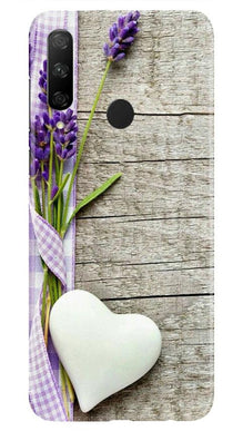 White Heart Mobile Back Case for Honor 9x (Design - 298)