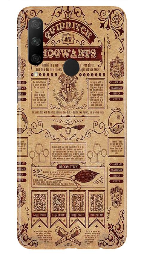 Hogwarts Mobile Back Case for Honor 9X (Design - 304)