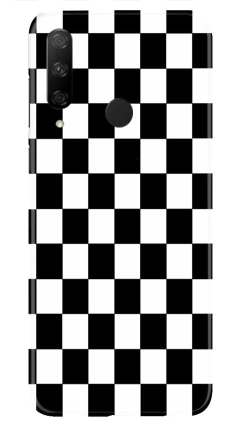 Black White Boxes Mobile Back Case for Honor 9X (Design - 372)