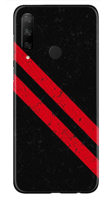 Black Red Pattern Mobile Back Case for Honor 9X (Design - 373)