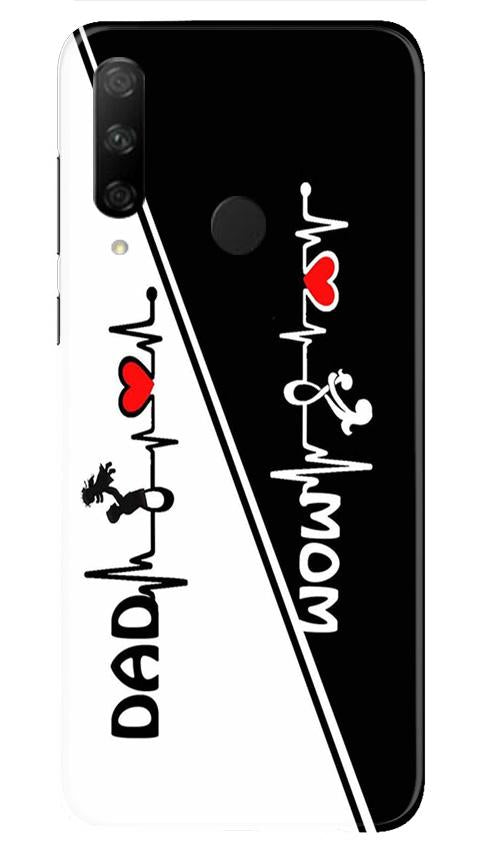 Love Mom Dad Mobile Back Case for Honor 9X (Design - 385)