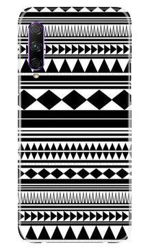 Black white Pattern Mobile Back Case for Honor 9x Pro (Design - 5)