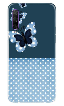 White dots Butterfly Mobile Back Case for Honor 9x Pro (Design - 31)