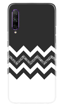 Black white Pattern2Mobile Back Case for Honor 9x Pro (Design - 83)