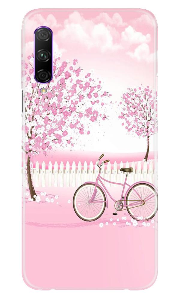 Pink Flowers Cycle Case for Huawei Y9s  (Design - 102)