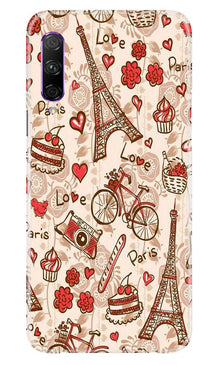 Love Paris Mobile Back Case for Honor 9x Pro  (Design - 103)